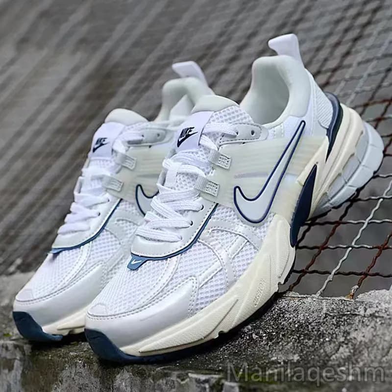 کتونی نایک وی تو کی ران کرم آبی Nike V2K Run Platinum Tint