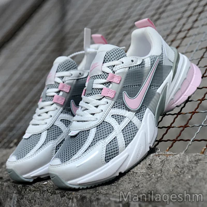 کفش نایک وی تو کی ران طوسی صورتی Nike V2K Run Pink Foam