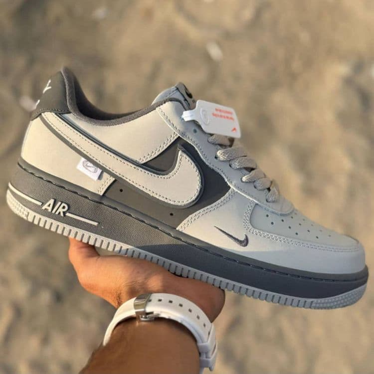 نایک ایر فروس وان طوسی Nike Air Force 1 Grey Shadow — تصویر ۲