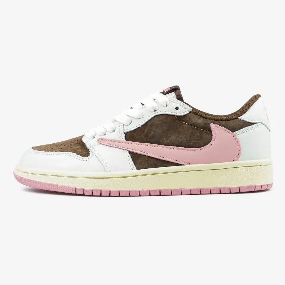 جردن وان تراویس دارک پونی پینک Travis Scott x Air Jordan 1 Low OG Dark Pony Pink — تصویر ۳