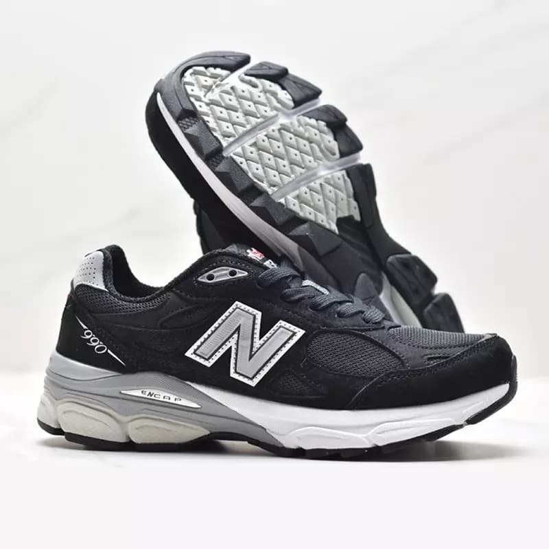 کفش نیوبالانس New Balance 990 v3 MiUSA Black White — تصویر ۲