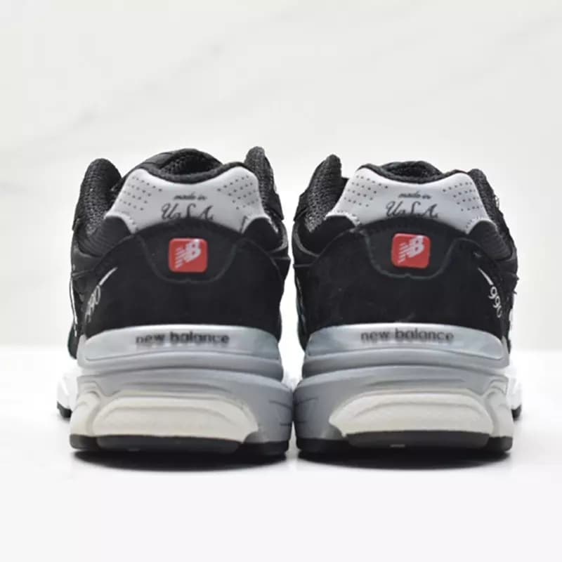 کفش نیوبالانس New Balance 990 v3 MiUSA Black White — تصویر ۴