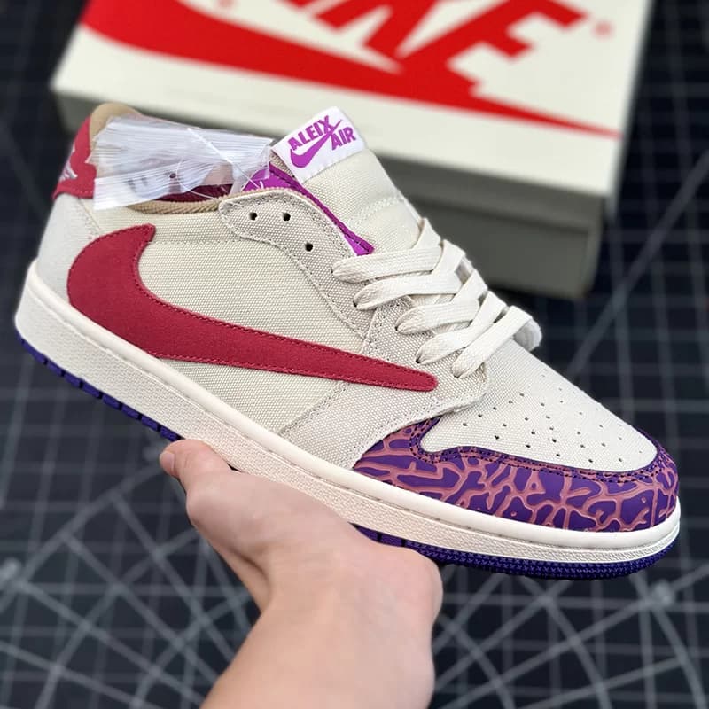 جردن وان تراویس اسکات Fragment Design x Travis Scott x Air Jordan 1 Retro Low
