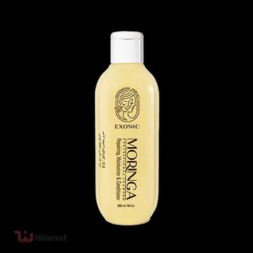 شامپو موی سر حاوی روغن مورینگا EXONIC 300 میل — تصویر ۳