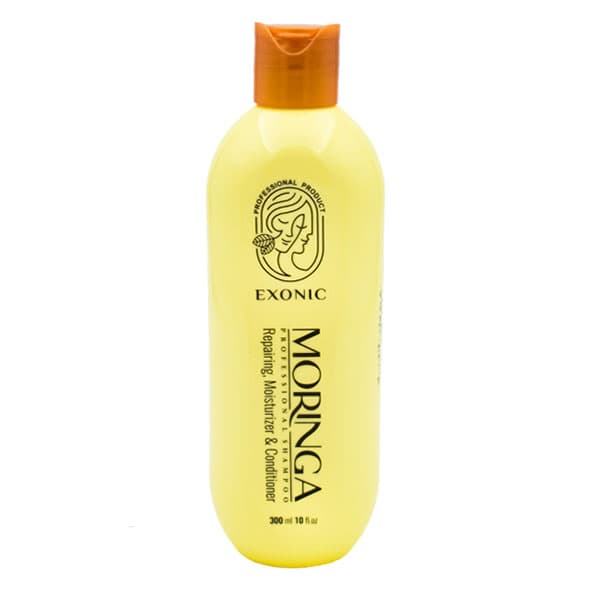 شامپو موی سر حاوی روغن مورینگا EXONIC 300 میل — تصویر ۲