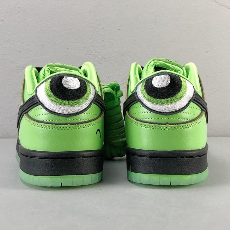 نایک اس بی دانک گرین دِ پاورپاف Nike SB Dunk Low The Powerpuff Girls Buttercup — تصویر ۴