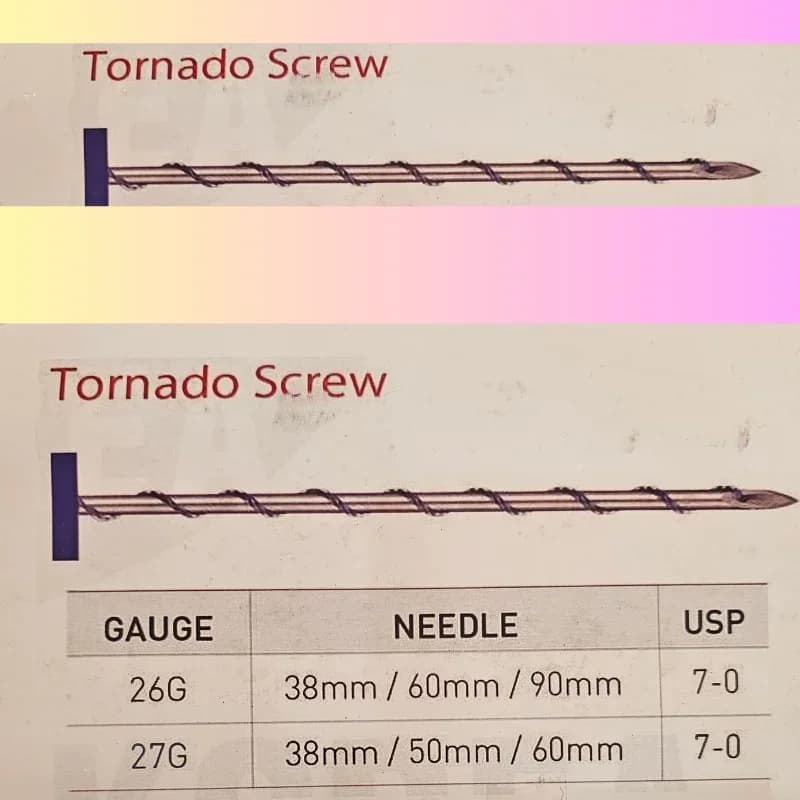 نخ جوانساز و کلاژن‌ساز (Tornado Screw) برند TRQ
