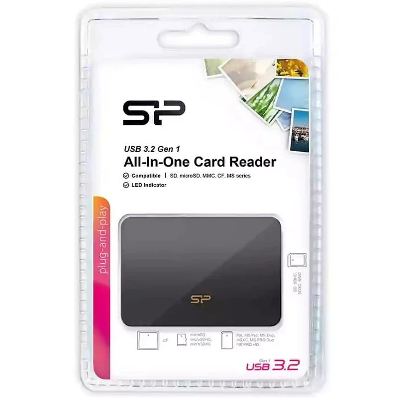 کارت خوان همه کاره از برند سیلیکون پاور با رابط USB 3.2 — تصویر ۲
