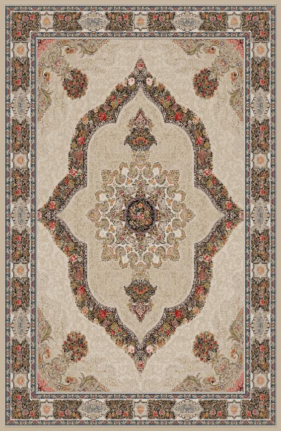 فرش ماشینی کلاسیک هانوکس طرح مارتا کد HAC.134.1