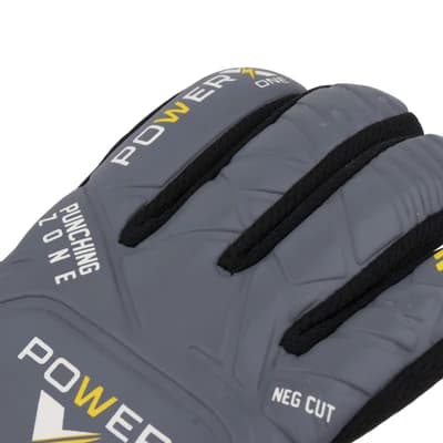 دستکش فوتبال گلری بچه گانه فنردار پاور ایکس PUNCHING ZONE | طوسی — تصویر ۵
