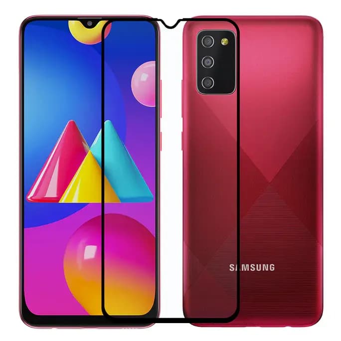 محافظ صفحه نمایش شیشه ای درجه یک Samsung Galaxy M02S Full Cover