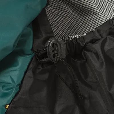کیسه خواب کوهنوردی الیاف THE ALP YRI | مشکی/سبز — تصویر ۴