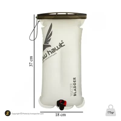 کمل بک کوهنوردی اسنوهاک 2 لیتری درب دوختی ABS | طوسی/مشکی — تصویر ۶