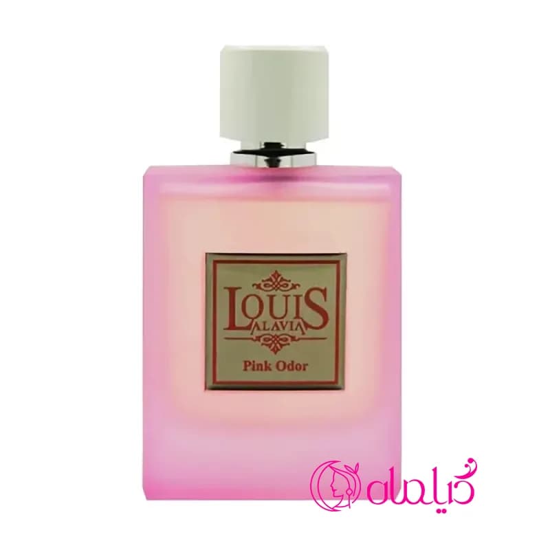 ادکلن (پرفیوم) زنانه لوئیس آلاویا LOUIS ALAVIA مدل PINK OLDER پینک ادور (میدنایت رز) هاردباکس