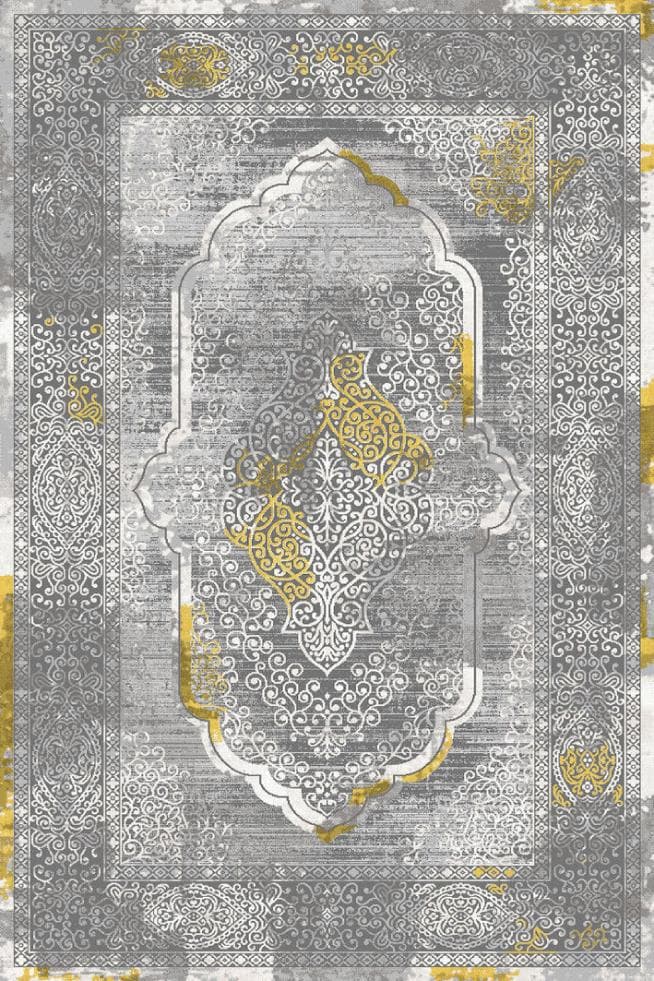 فرش ماشینی مدرن هانوکس طرح گردآفرید کد HAM.406.1