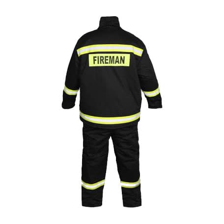 لباس عملیاتی آتش نشانی FIREMAN کتان مشکی — تصویر ۴