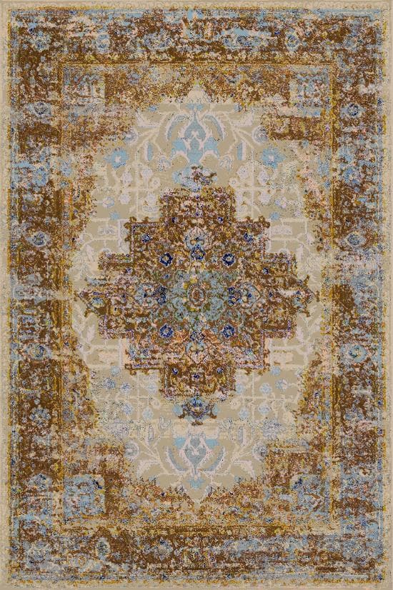 فرش ماشینی مدرن هانوکس طرح کرانه کد HAM.372.1