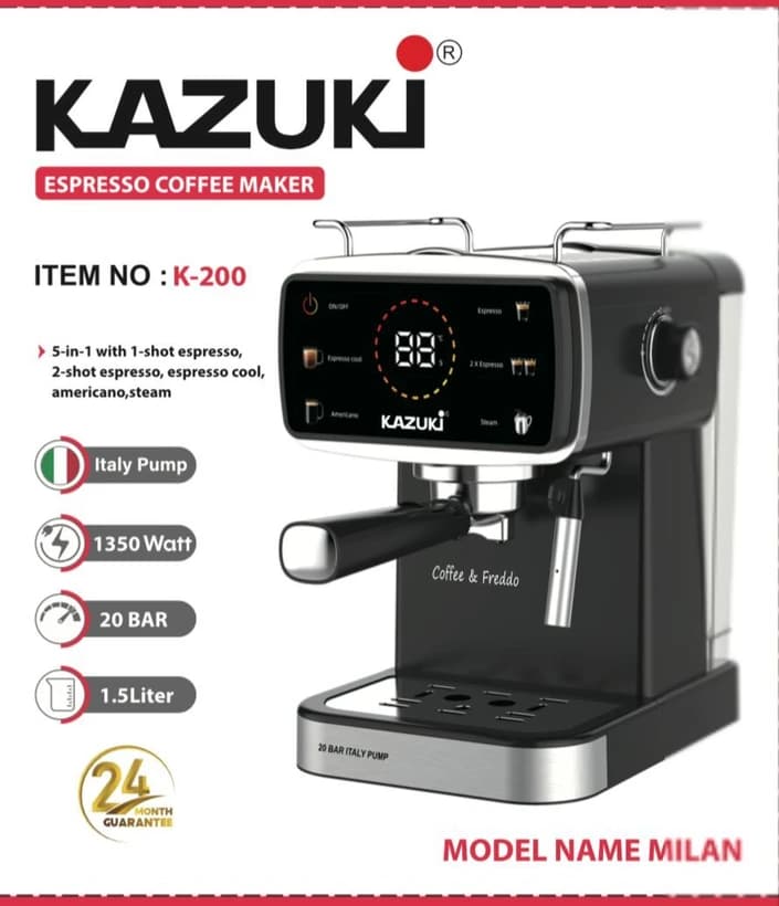 اسپرسوساز کازوکی مدل K220 ظرفیت ۱.۵ لیتر