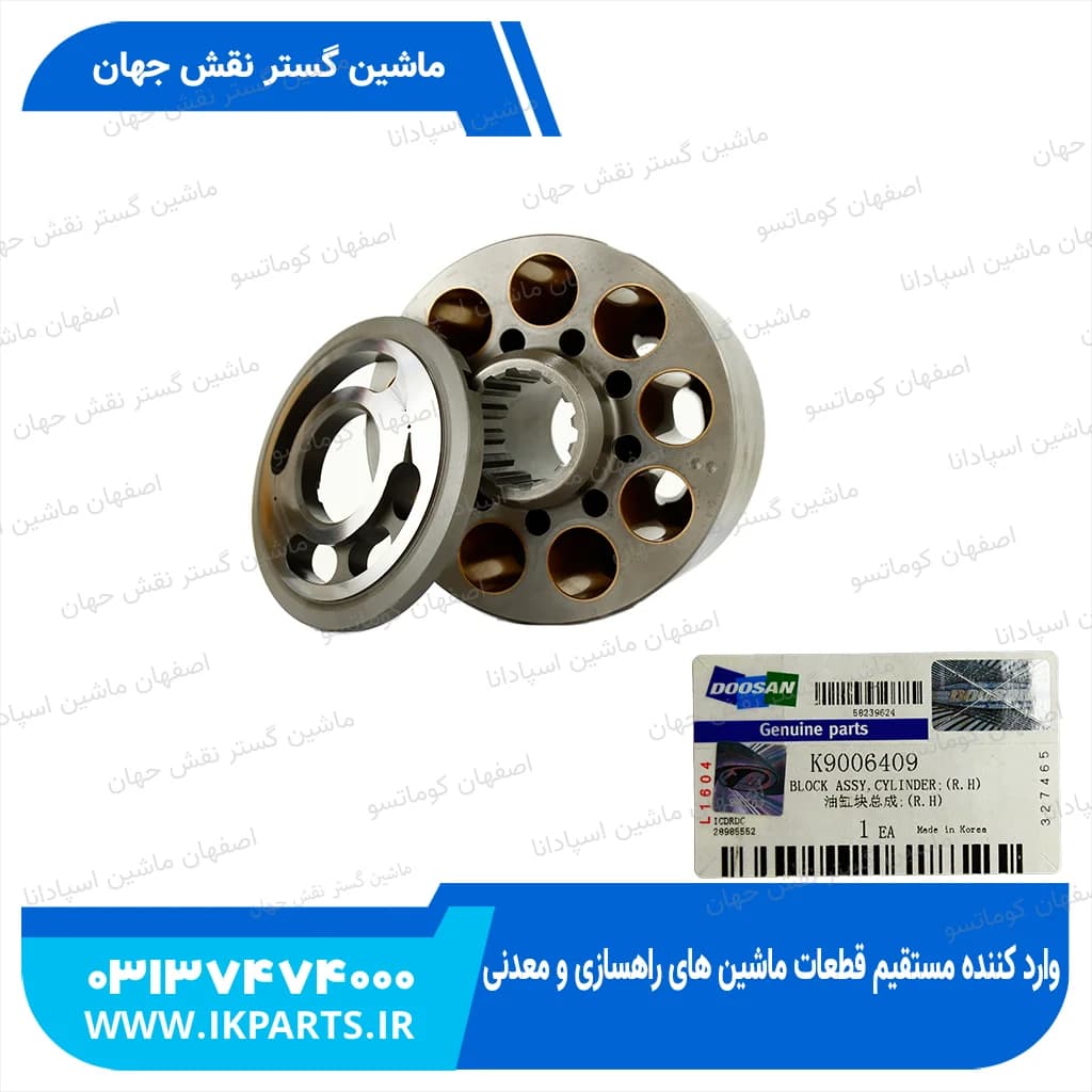 بلوک پمپ مادر جلو با پلیت HYUNDAI, R210LC-7,DOOSAN, SOLAR, DX225,230LC, K3V112 دوسان — تصویر ۲