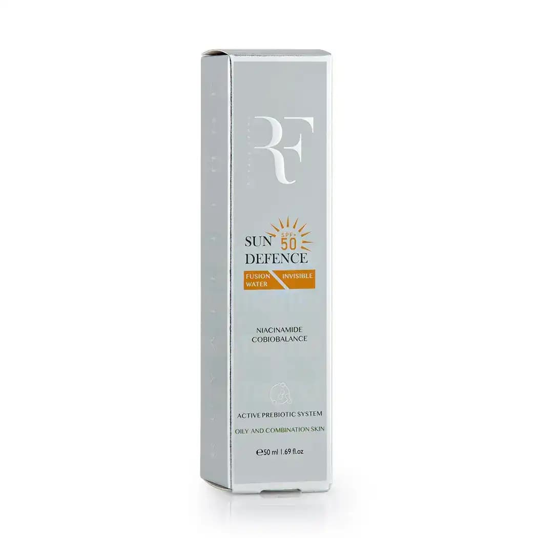 کرم ضد آفتاب بدون رنگ پوست چرب آر اف SPF 50