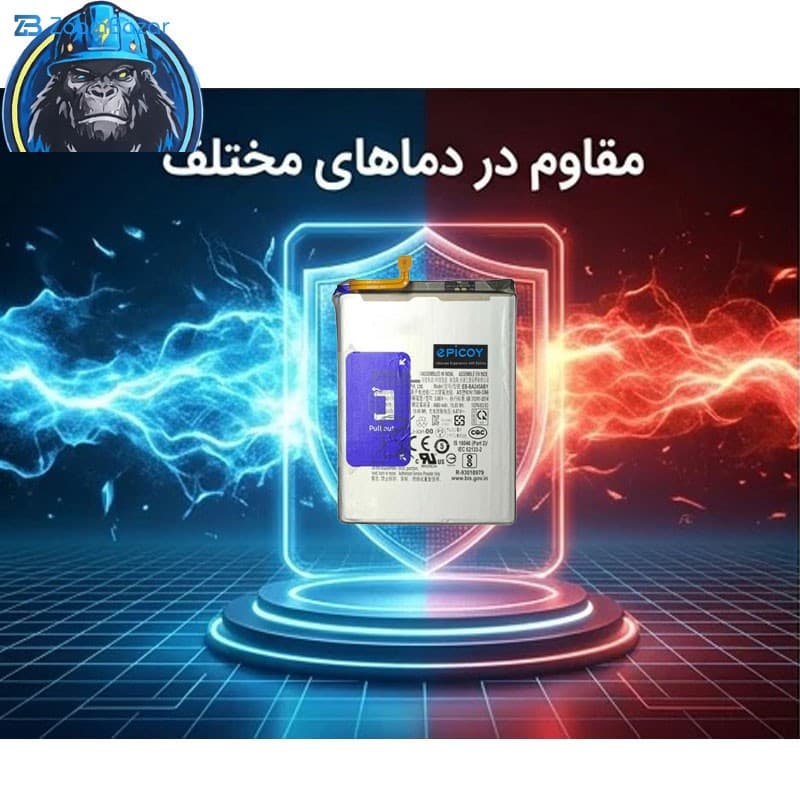 باتری موبایل اپیکوی مدل Gorillong-EAS ظرفیت 5000 میلی آمپر ساعت سازگار با گوشی موبایل سامسونگ Galaxy A24 — تصویر ۵