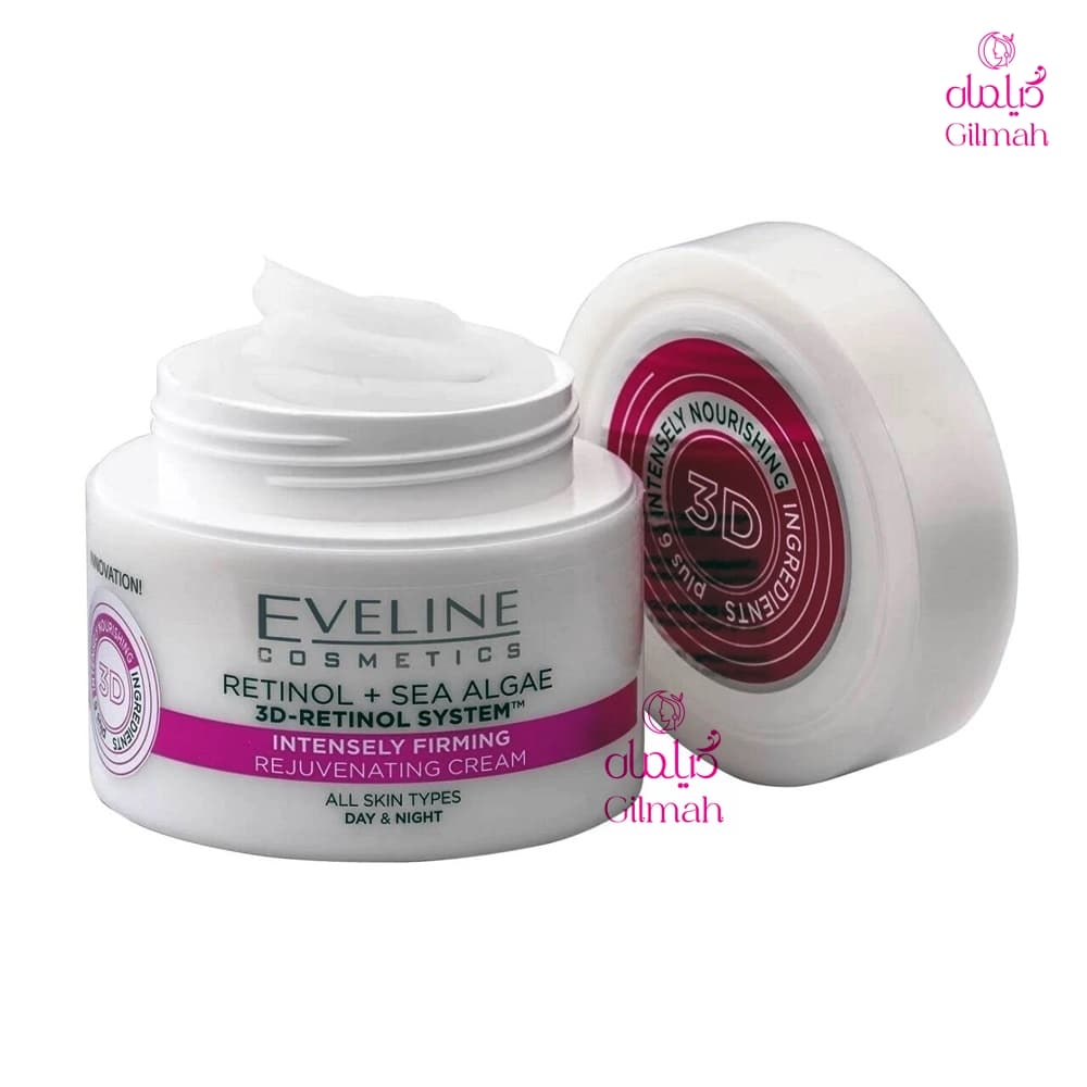 کرم لیفتینگ و جوان کننده رتینول و جلبک دریایی اولاین EVELINE مدل 3D — تصویر ۲