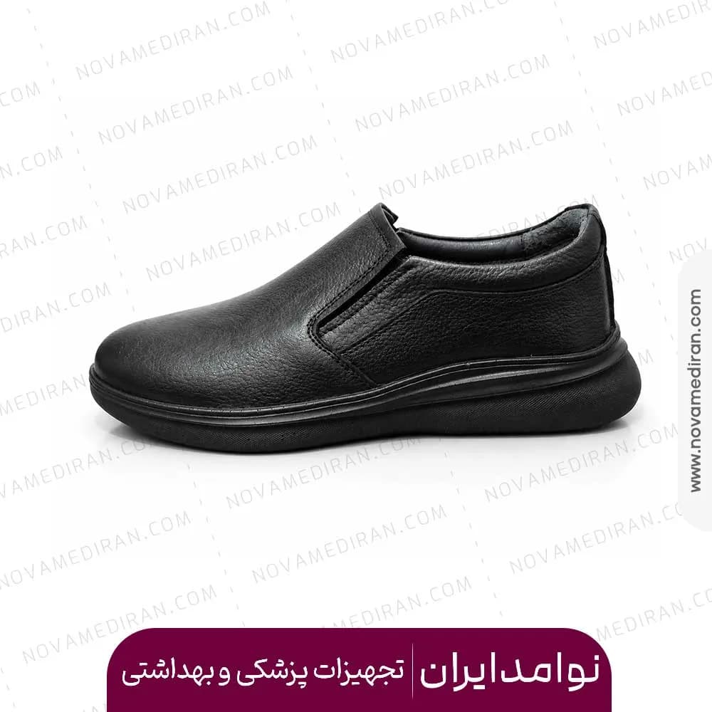 کفش مردانه پاتکان مد AlEXIA مشکی کشی فلوتر — تصویر ۴