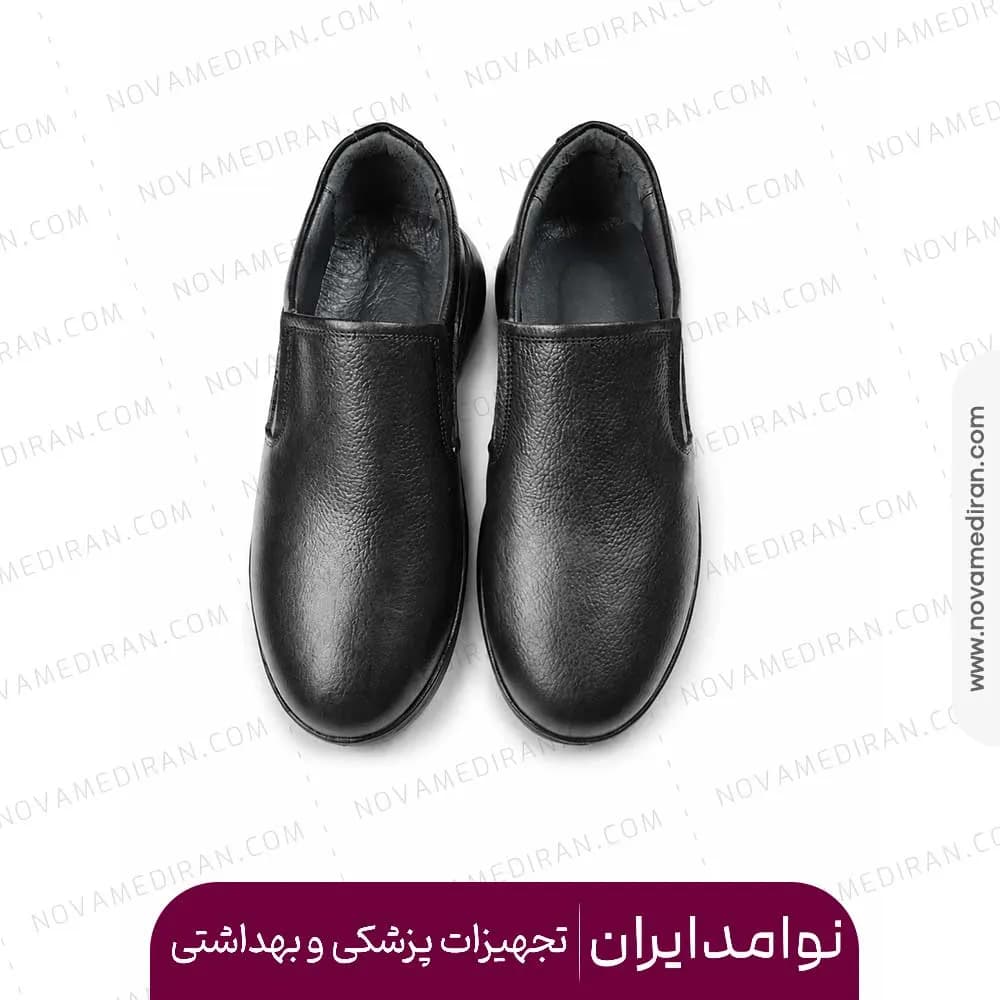 کفش مردانه پاتکان مد AlEXIA مشکی کشی فلوتر — تصویر ۳