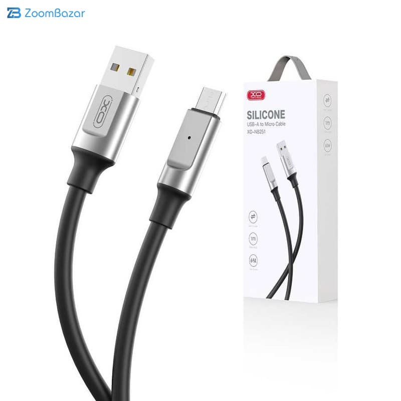 کابل تبدیل usb به micro usb ایکس او مدل nb251 طول 1 متر — تصویر ۲