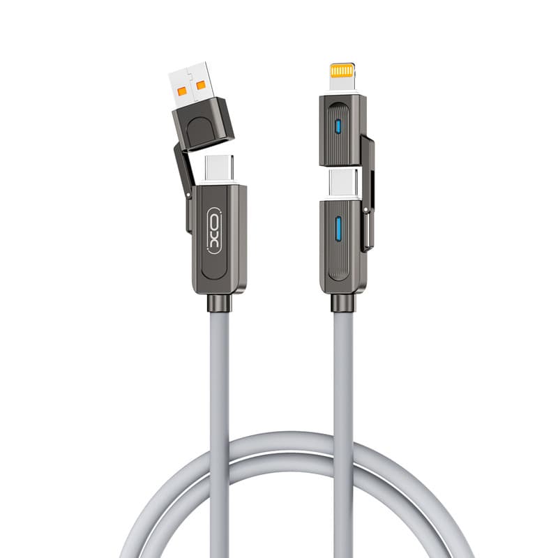 کابل تبدیل USB به USB-C / لایتنینگ به USB-C ایکس او مدل NB275 طول 1 متر