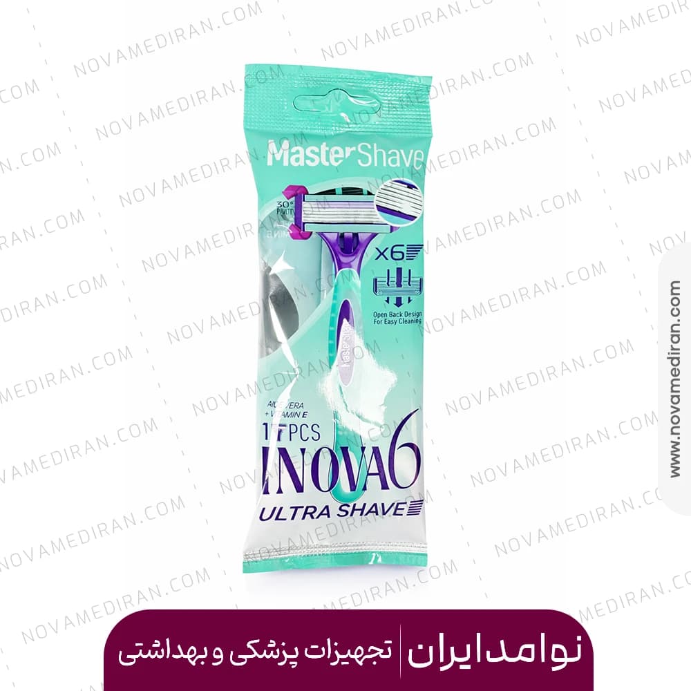 خودتراش مستر شیو زنانه ۶ لبه تک عددی