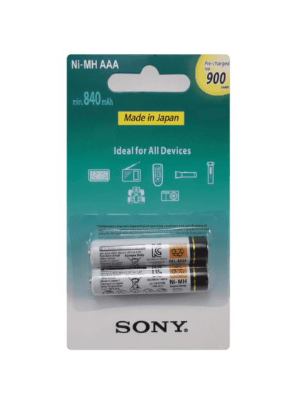 باتری نیم قلمی AAA شارژِی 840mAh سونی SONY | اصلی