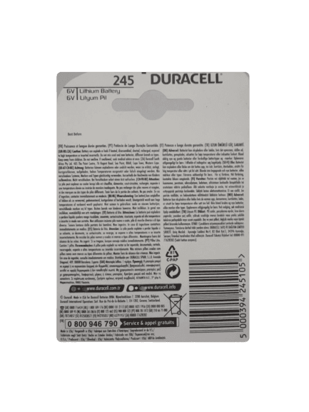 باتری لیتیومی 6V 2CR5 دوراسل DURACELL — تصویر ۲