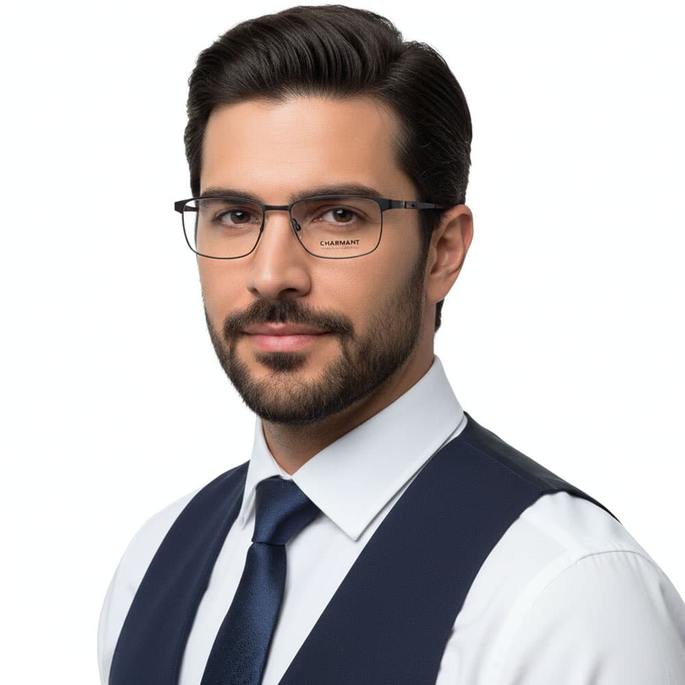 عینک طبی تیتانیوم چارمنت CHARMANT CH12327 — تصویر ۴