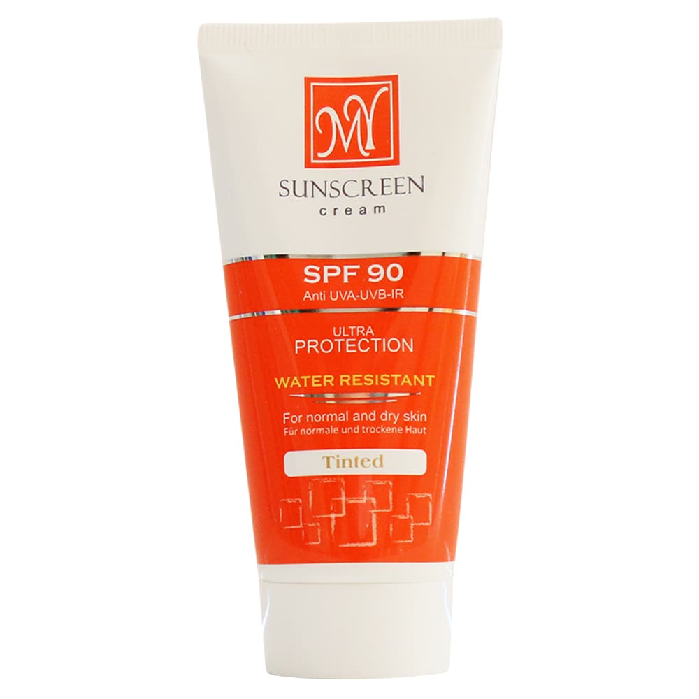 کرم ضد آفتاب تیوپی مای مدل SPF 90 کرم پودری رنگی به حجم 50 میلی لیتر