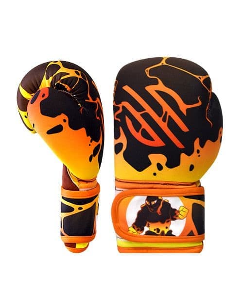 دستکش بوکس Sanabul مدل Sticker Bomb orange — تصویر ۲