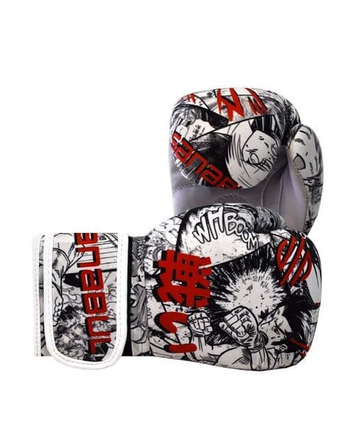 دستکش بوکس Sanabul مدل Sticker Bomb white — تصویر ۳