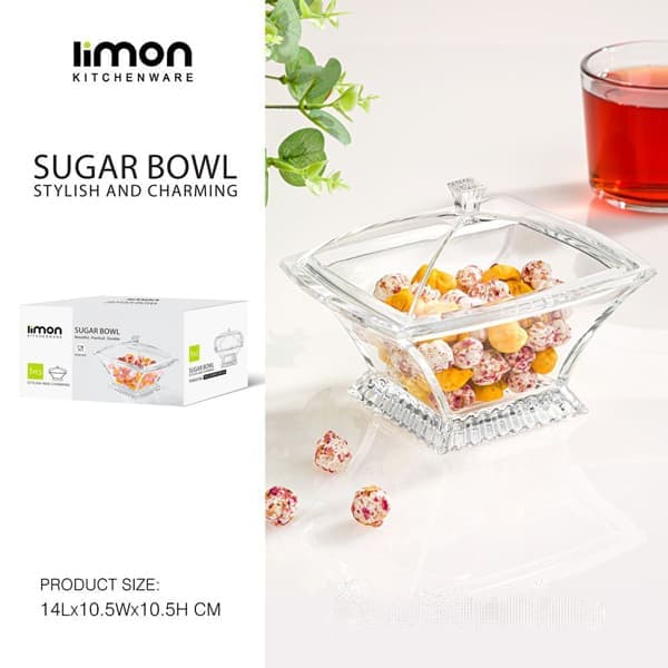 قندان 4 گوش آکرولیک لیمون 2460 — تصویر ۲
