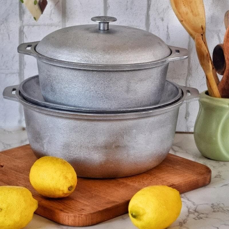 قابلمه آلومینیومی روسی 2 نفره مدل استوا برای کمپینگ و طبیعتگردی