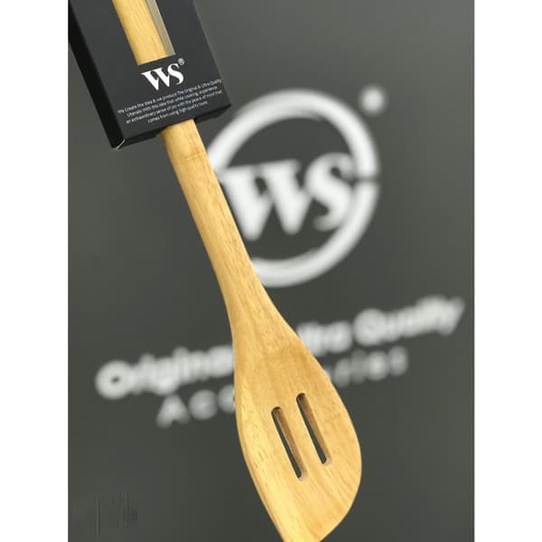 کفگیر چوبی لبه گرد شیاردار WS 815 — تصویر ۲
