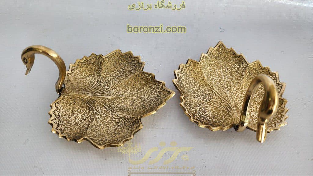 ظرف پذیرایی طرح قو مناسب هفت سین طاووس 12 سانت