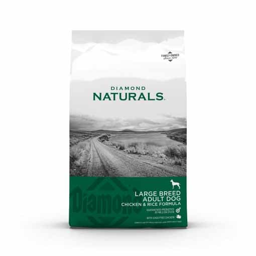 غذای خشک سگ بالغ نژاد بزرگ برند DIAMOND NATURALS با طعم مرغ