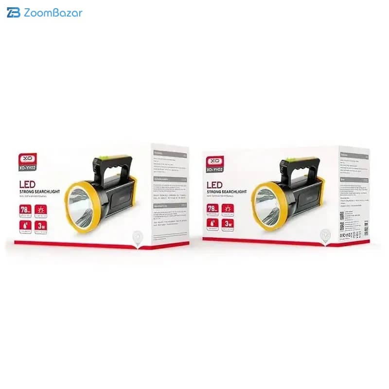 چراغ قوه شارژی 1200 میلی‌آمپرساعت ایکس او مدل YH02 — تصویر ۳