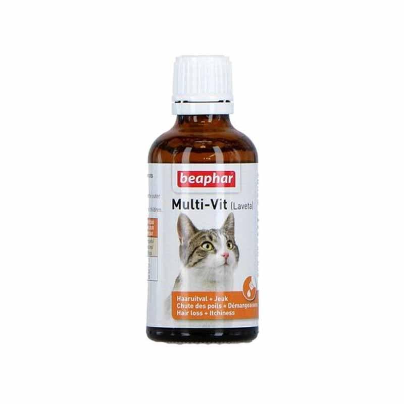 قطره مولتی ویتامین گربه لاوتا تورین بیفار (Beaphar Multi-Vit Laveta With Taurine) حجم 50 میلی لیتر — تصویر ۴