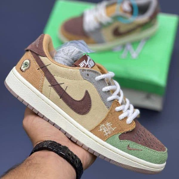 نایک ایرجردن وان وودو بدون ساق nike air jordan 1 low voodoo