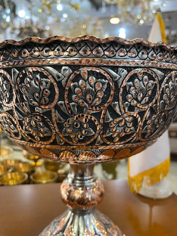 جام مسی سفید قلم و تراش سایز 3 — تصویر ۳