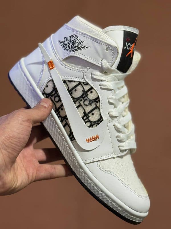 کفش نایک جردن آف وایت ساقدار زنانه Nike Air Jordan 1 Off White Dior