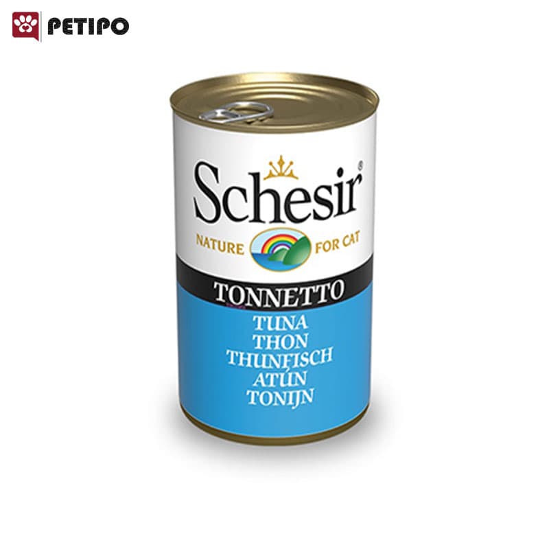کنسرو گربه با طعم ماهی تن شسیر (Schesir Fish Tuna Can) وزن 140 گرم