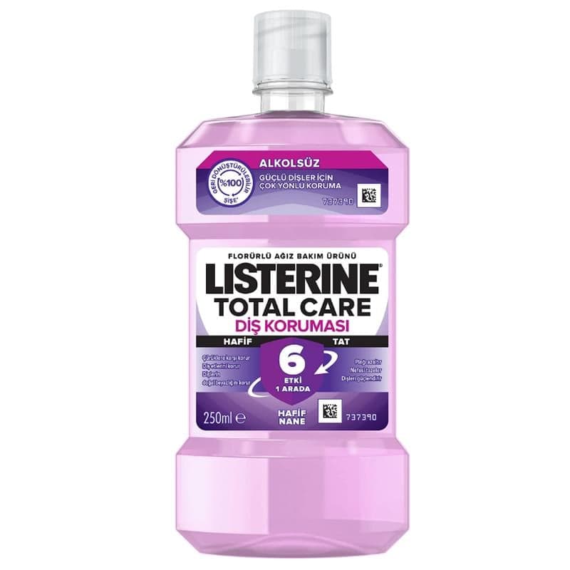 دهان شویه لیسترین Total Care با طعم نعناع 250ml — تصویر ۲