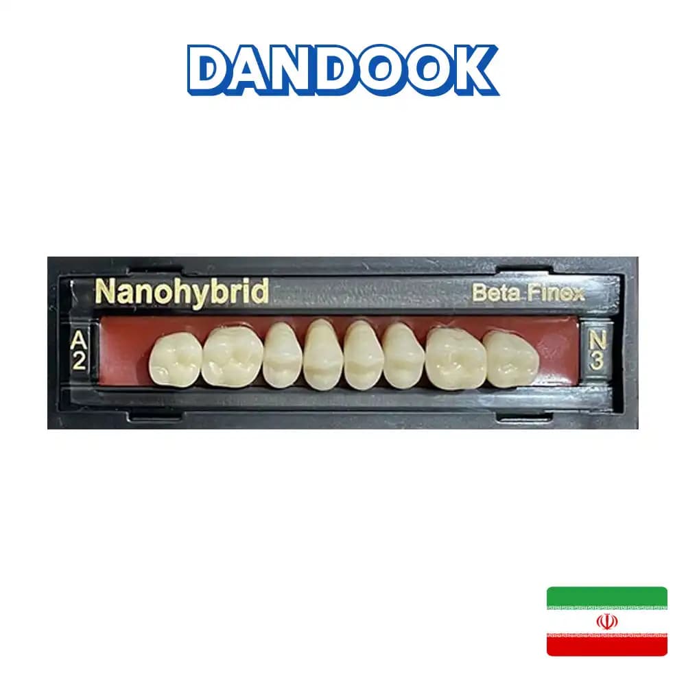 دست دندان مصنوعی خلفی 8 عددی فینکس بتادنت Finex Artificial Teeth
